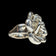 Sterling Silver Bat Ami Israel Electroform Flower Statement Ring Size 5