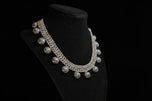 Sterling Silver Chainmail and Sphere Collar Necklace: Mexico Tlaquepaque Jalisco