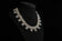 Sterling Silver Chainmail and Sphere Collar Necklace: Mexico Tlaquepaque Jalisco