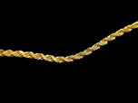 10K Yellow Gold Rope Chain 20.5" Barrel Clasp