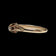 Victorian 10K Yellow Gold Belcher-Set Diamond Solitaire Ring Size 5