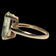 10K Yellow Gold Oval Cut Lime Green Spinel Ring Size 5 3/4
