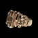 10K Yellow Gold Brutalist Geometric Abstract Ring Size 5
