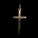 10K Yellow Gold Cross with Decorative Etching