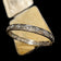 18K White Gold & Diamond Filigree Art Deco Bangle Bracelet