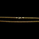 18K Yellow Gold Rope Chain 15.5"
