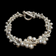 Sterling Silver "DNA" Bead Bracelet Toggle Clasp Statement