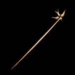 Antique 14K Edwardian Gold Swallow Bird In Flight Seed Pearl Stick Pin
