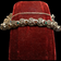 Art Deco Sterling Silver Marcasite & Coloured Onyx Chain Link Bracelet