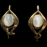 Antique Gold Filled Moonstone Lever Back Earrings