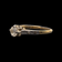 18K Yellow Gold and Platinum Natural White / Colourless Zircon Ring Size 5.5