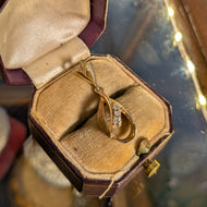 14K Yellow Gold and Diamond Pendant