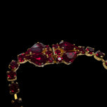 Vintage 1962 Bijoux Christian Dior Red Bib Necklace Red Rhinestone Couture: Original Box