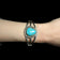 Sterling & Turquoise Chief Dodge Split Shank Cuff Bracelet