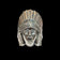 Vintage Sterling Silver Indigenous Chief Headdress Ring Size 10