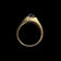 10K Yellow Gold Star Sapphire Etched Band Size 10 1/4