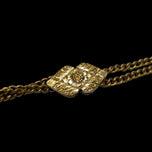 Antique Victorian Gold Filled Slider Watch Chain with Tassel Fob