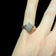 10K Yellow Gold Diamond Shaped Waterfall Cluster Ring Size 4.5