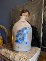 Antique Merchant Crock Hand Painted Floral, Brantford ON