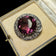 Vintage Sterling Silver & Purple Glass Celtic Kilt Pin / Brooch / Pendant