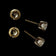 14K Yellow Gold Diamond Solitaire Stud Earrings 1.54 CT Total Weight Screw Backs