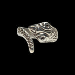 Mexico Sterling Silver Stamped Snake Ring Size 9 1/4