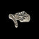 Mexico Sterling Silver Stamped Snake Ring Size 9 1/4