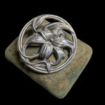 Sterling Silver Danecraft Lily Floral Brooch