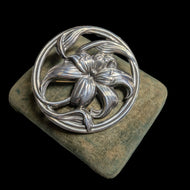 Sterling Silver Danecraft Lily Floral Brooch