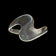 Sterling Silver Mexico Abstract / Modernist Stacked Wave Cuff Bracelet