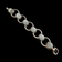 Sterling Silver Napier Hollow Link Bracelet With Bolt Clasp