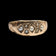 Antique 10K Yellow Gold Seed Pearl Etched Ring Size 7 1/2