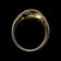 10K Yellow Gold Brushed / Etched Dome Ring Size 7