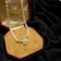 14K Yellow Gold & Rice Pearl Statement Necklace