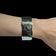 Arist Signed Monroy Mexico Sterling Silver Brutalist White Topaz Cuff Bracelet