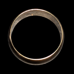 10K Yellow Gold Simple 6.35mm Band Ring Size 8.25