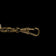 Antique Brass Pocket Watch Fob Chain with Horse / Equestrian Pendant