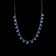 Sterling Silver & Blue Spinel Stone Art Deco Rivière Necklace / Collet