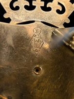 Antique 9CT Gold Victorian Era Scottish Agate / Bloodstone Pebble Brooch Coat of Arms