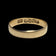 18K Yellow Gold Simple Wedding / Stacker Band 3.6mm Size 6 3/4 England Hallmarked
