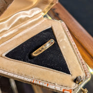 Vintage 10K Yellow Gold Band Columbia Ring Size 6.5