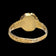 15 CT Gold Turquoise and Seed Pearl Antique Victorian Georgian Scroll Work Ring