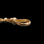14K Yellow Gold Albert Chain Dog Clip Connector