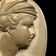 Antique Victorian 19th Century Grand Tour Silver Shelled Lava Stone High Relief Cameo Brooch