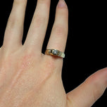 14K Yellow Gold 0.25 CT Diamond Solitaire Ring with Baguette Cut Shoulders Size 7 3/4
