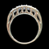 14K White Gold & Faceted Tanzanite Pave Ring