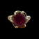 10K Yellow Gold Synthetic Ruby Birks Ring Size 7.5