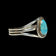Sterling & Turquoise Chief Dodge Split Shank Cuff Bracelet