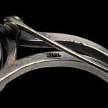Sterling Silver "Shiva Eye" Modernist MCM Abstract Brooch
