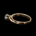 Vintage 14K-18K Gold Diamond Ring 6 1/4